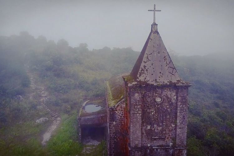 Bokor Hill ghost town in Cambodia
