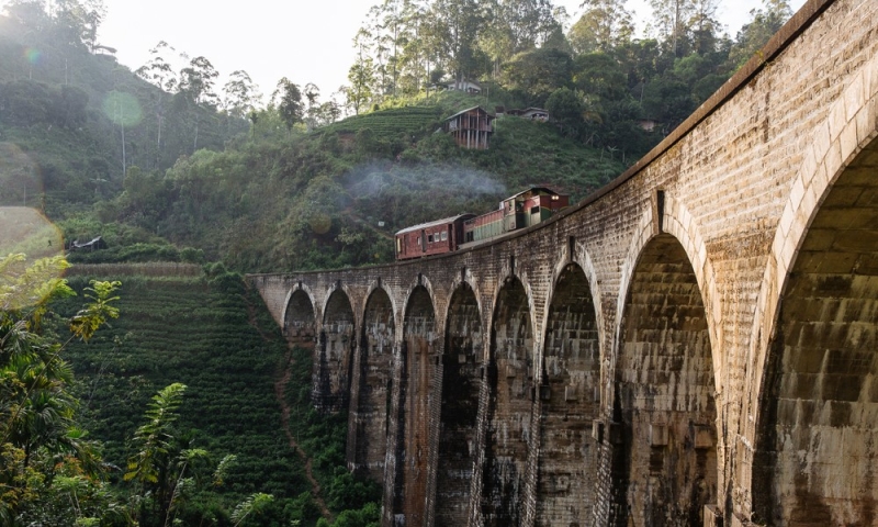 Four routes by train in Sri Lanka