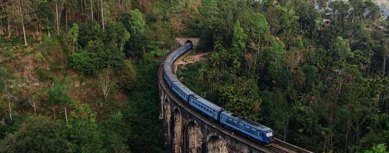 Four routes by train in Sri Lanka