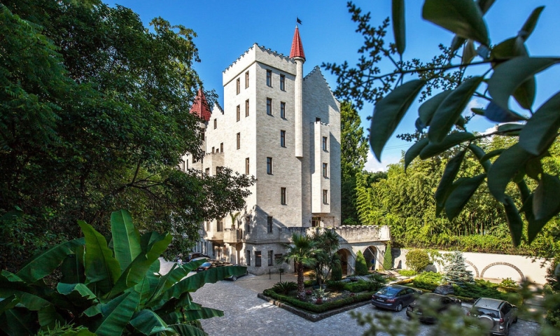 Castle, upside-down house and other unusual hotels