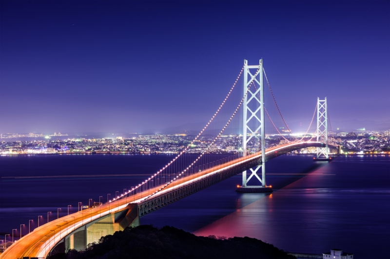 Japanese miracle: a suspension bridge capable of encircling the Earth 7 times