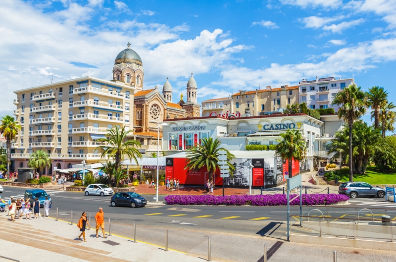 Road trip route along the French Riviera