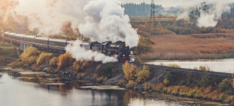 Traveling through the cities of the Volga region by train