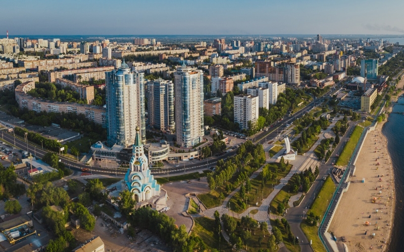 Traveling through the cities of the Volga region by train