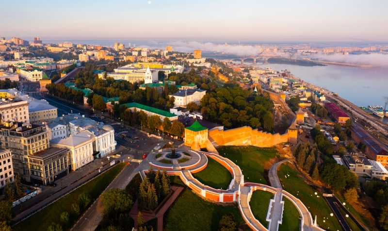 Traveling through the cities of the Volga region by train