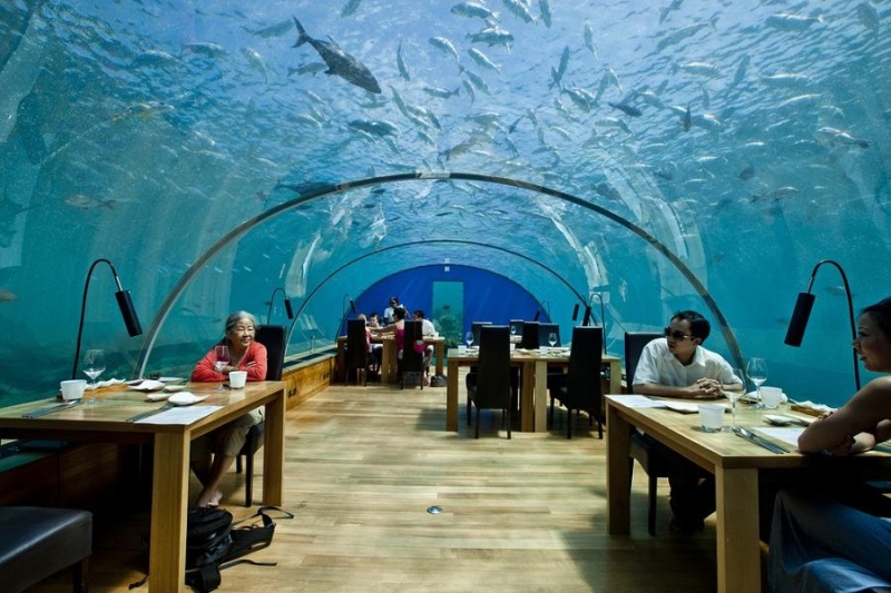 Dinner in the sky, in the dark, in prison and under water: the strangest restaurants in the world