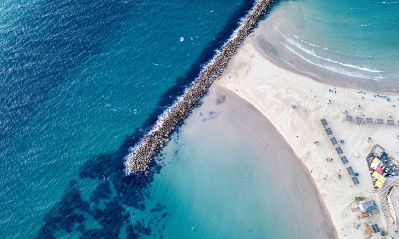 Autumn on the beaches of Israel