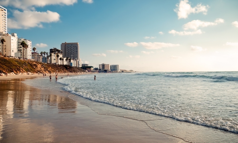 Autumn on the beaches of Israel